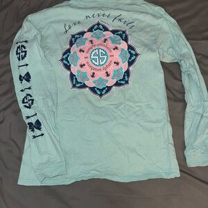 Simply Southern Long Sleeve Shirt with Mandala Design